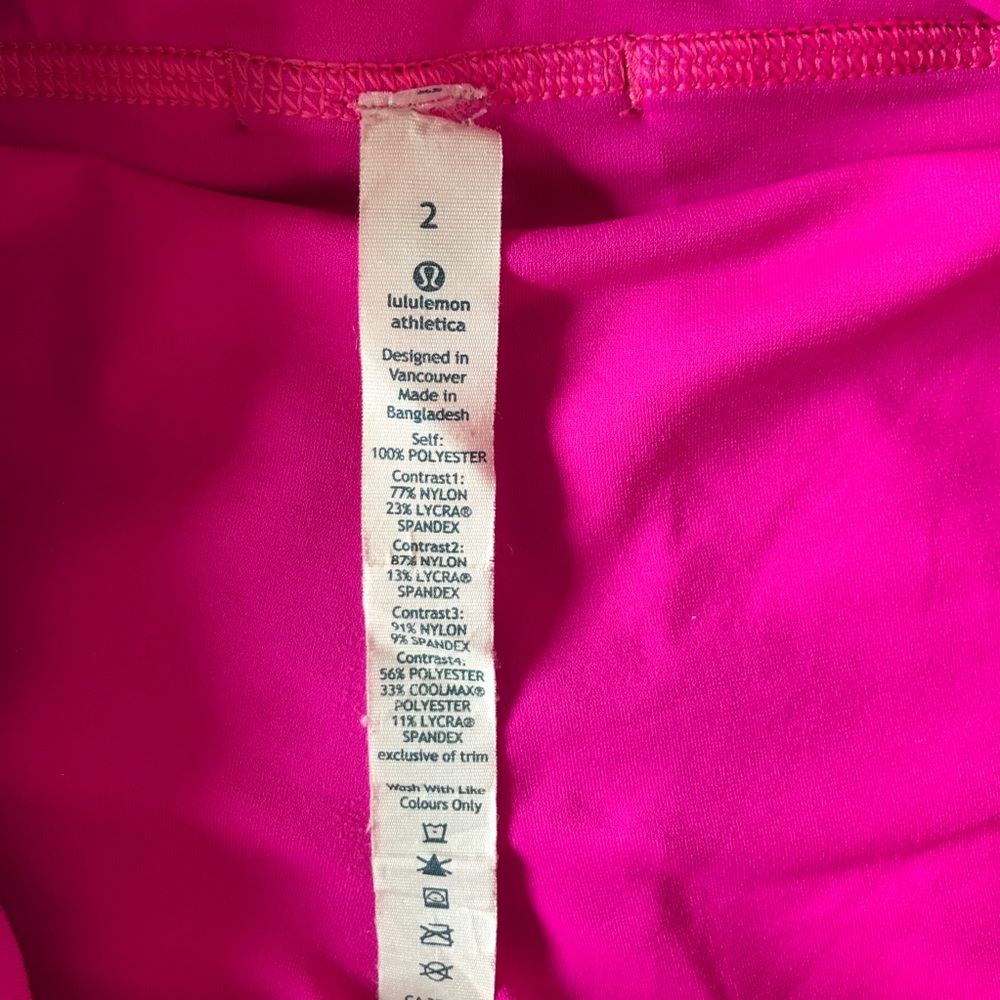 SOLD Lululemon Fast Cat Skirt Hyper Raspberry - Picture 5 of 8
